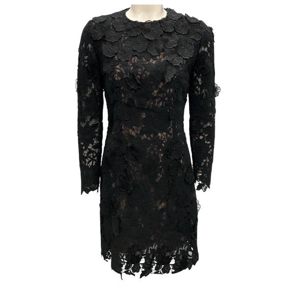 JASON WU COLLECTION BLACK LACE COCKTAIL DRESS - Picture 1 of 5
